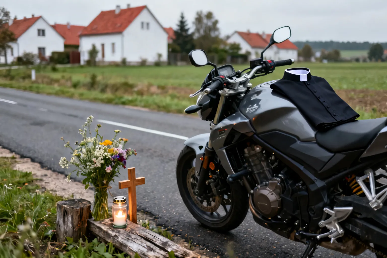 Zginął ks. Wojciech Drab w wypadku motocyklowym koło Strzelec Opolskich