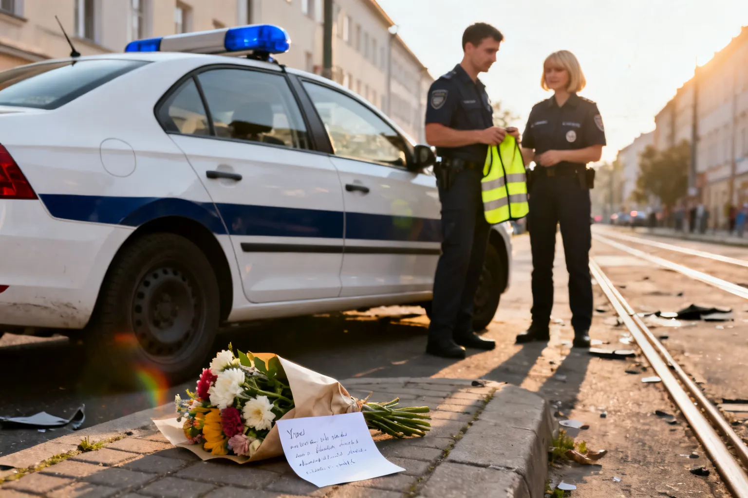 Podziękowania dla policjantów drogówki we Wrocławiu za pomoc po wypadku