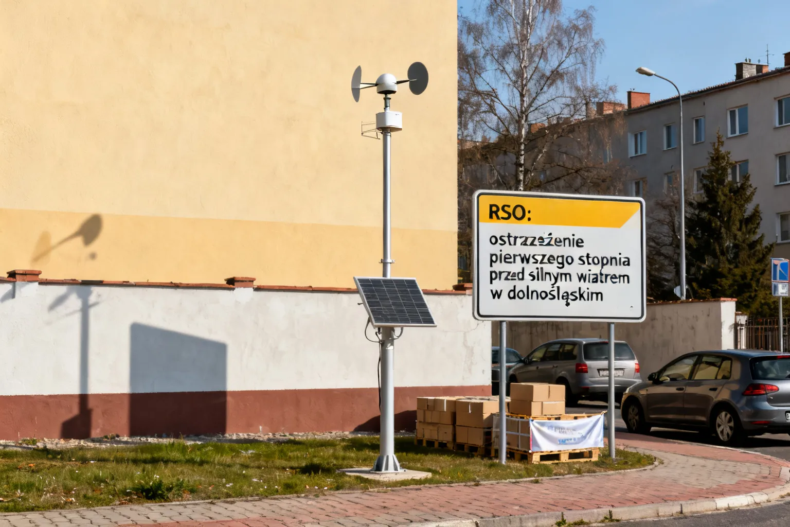 RSO: ostrzeżenie pierwszego stopnia przed silnym wiatrem w dolnośląskim