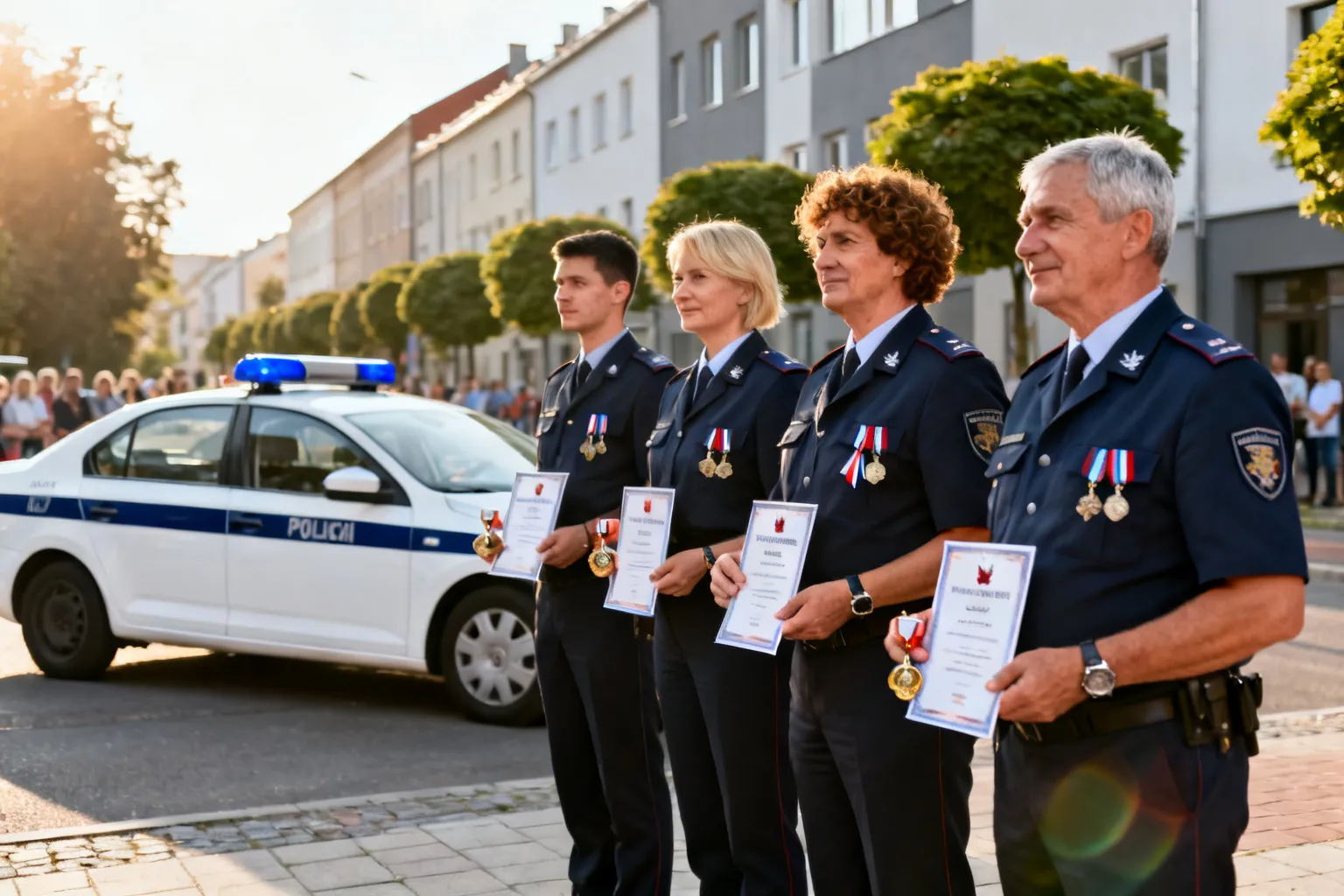 Wrocław: czterech policjantów wyróżnionych za wyniki w zawodach