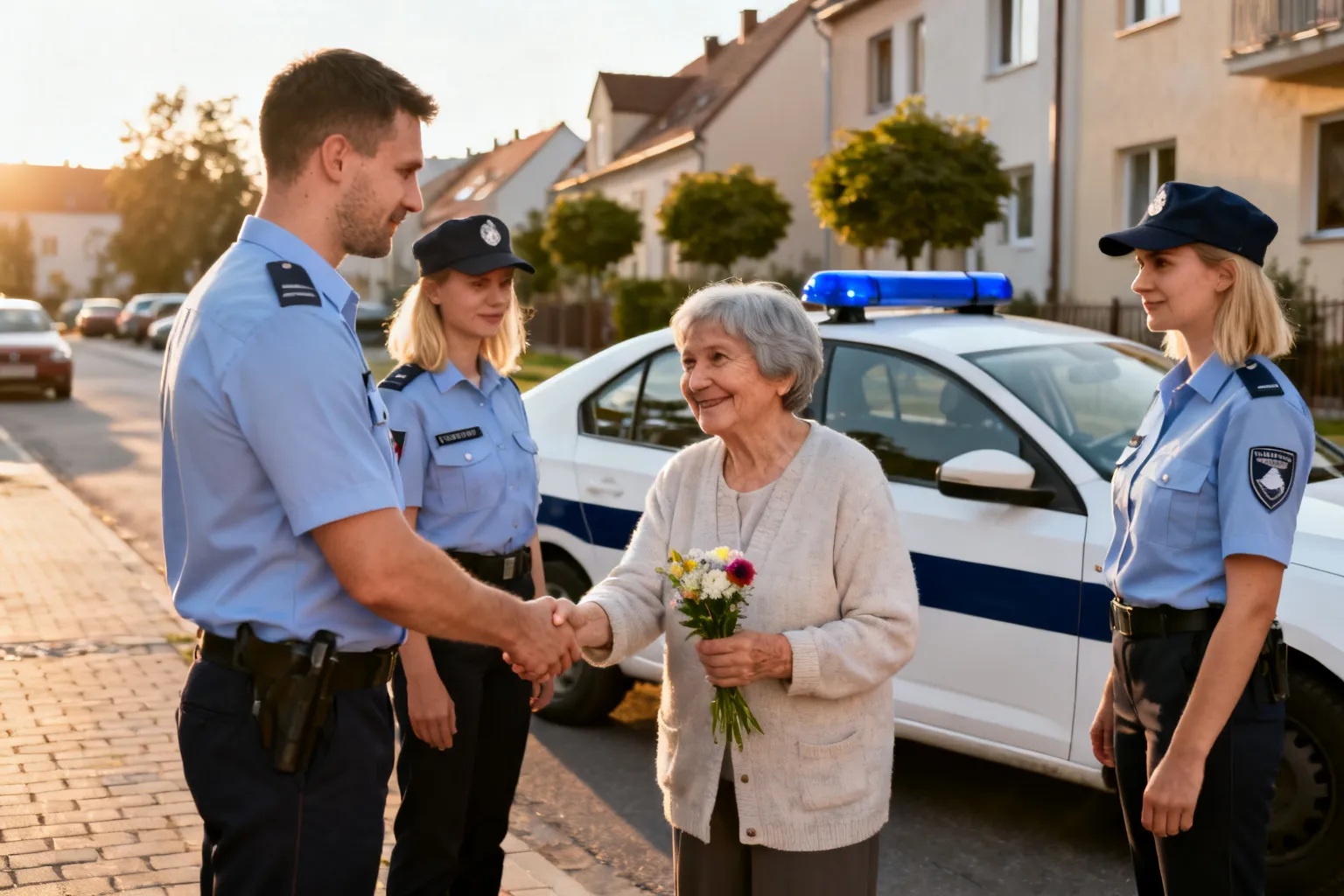 Pokrzywdzona seniorka podziękowała policjantom z Wrocławia za pomoc