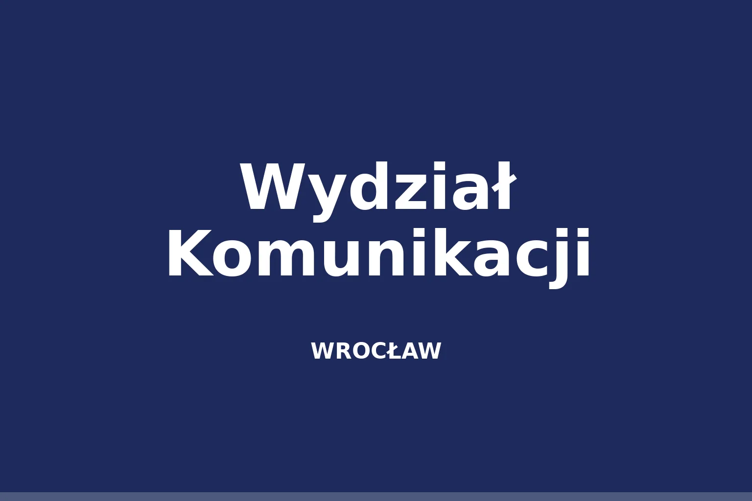 Wydział Komunikacji