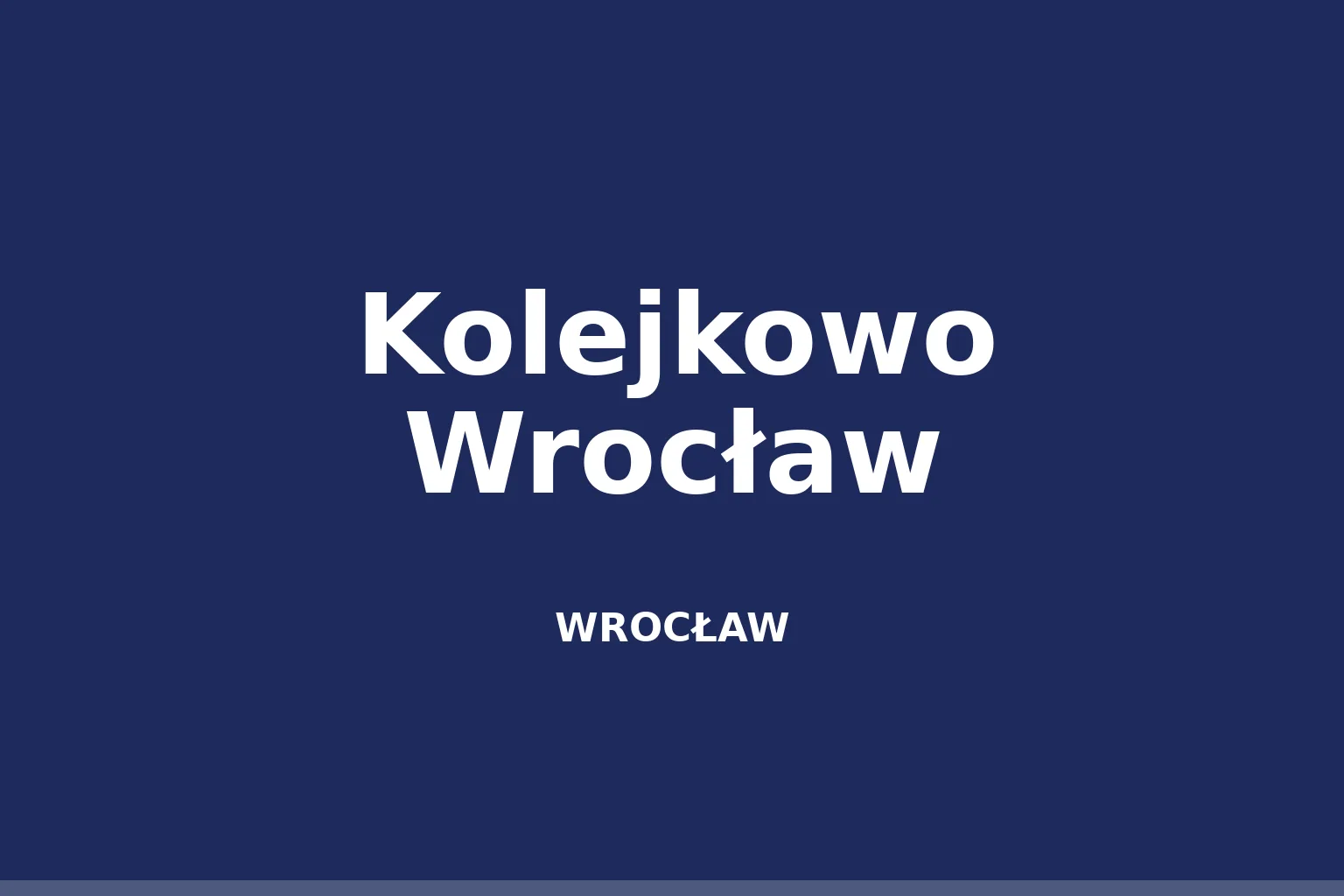 Kolejkowo Wrocław