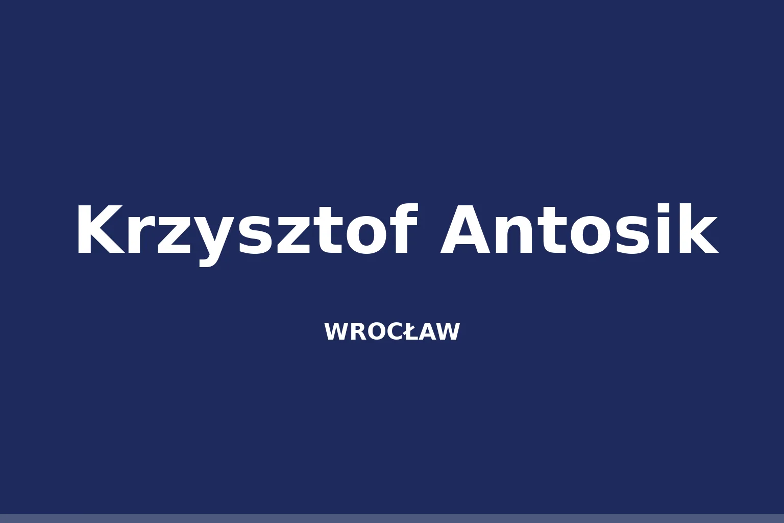 Krzysztof Antosik