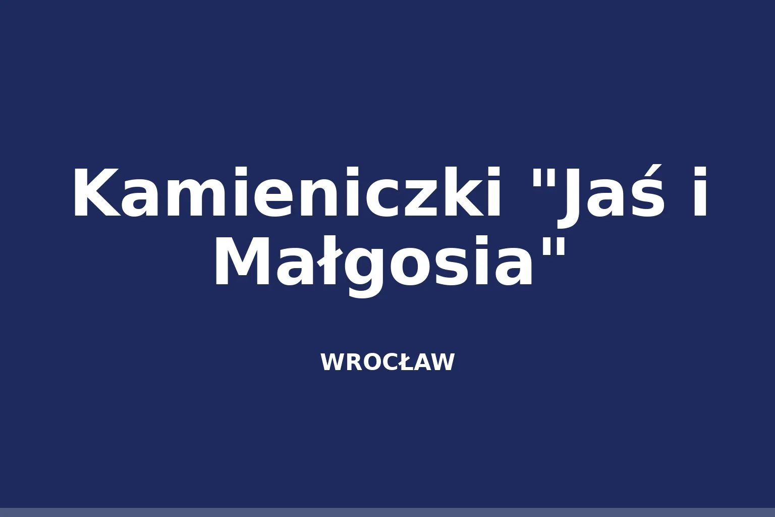 Kamieniczki "Jaś i Małgosia"