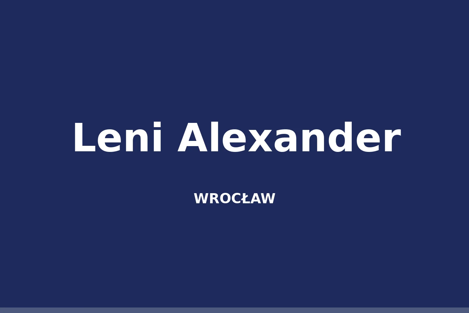 Leni Alexander