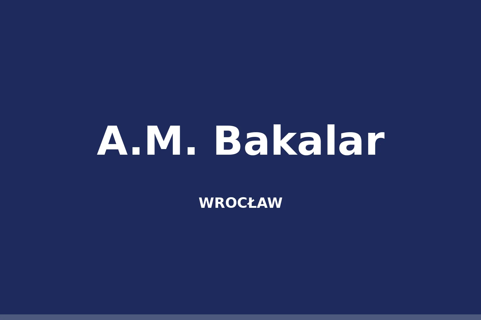 A.M. Bakalar