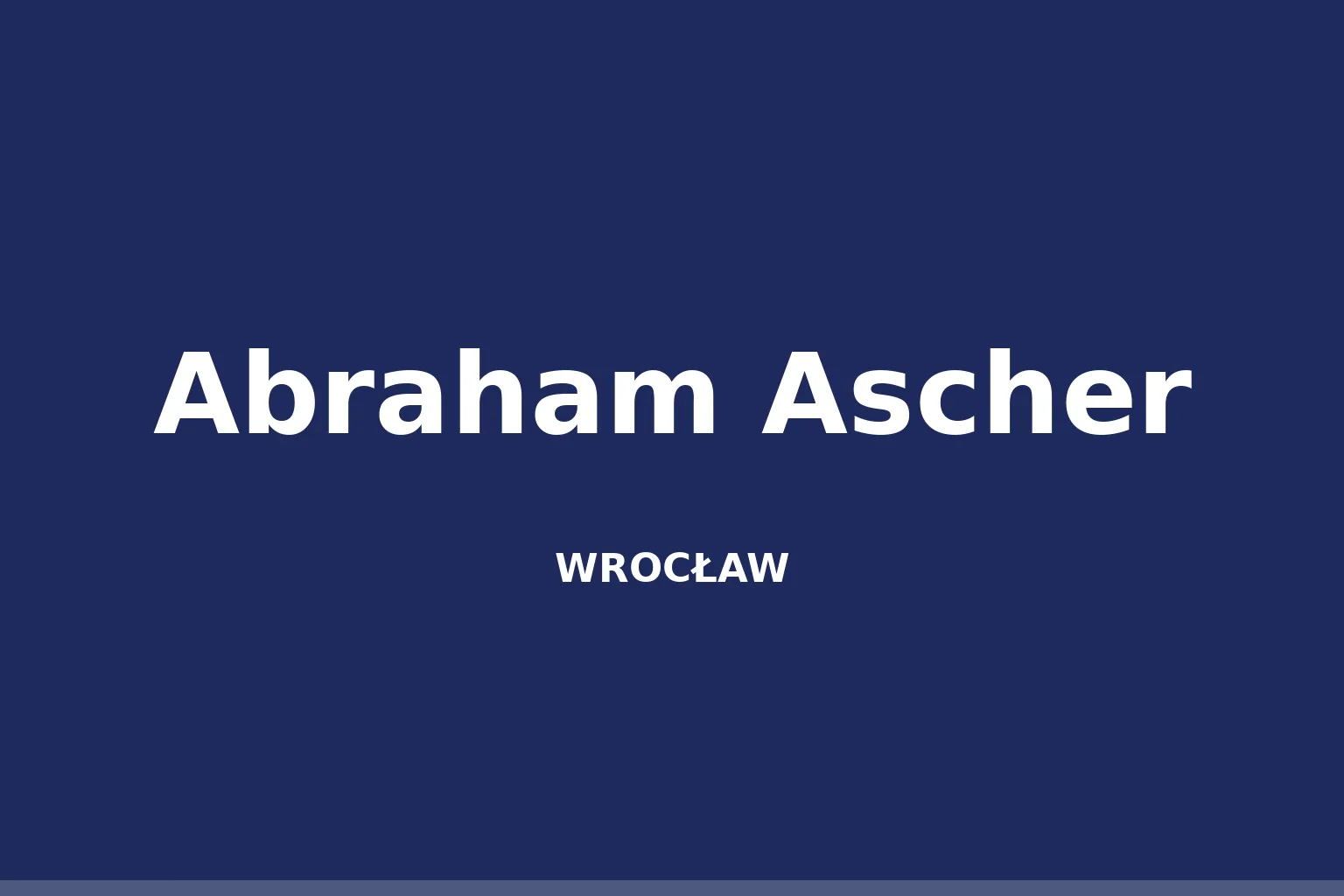 Abraham Ascher