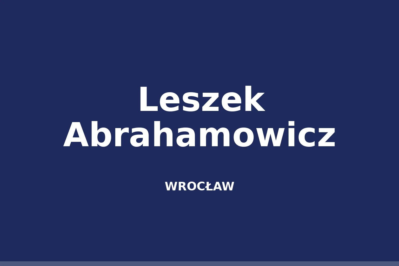 Leszek Abrahamowicz